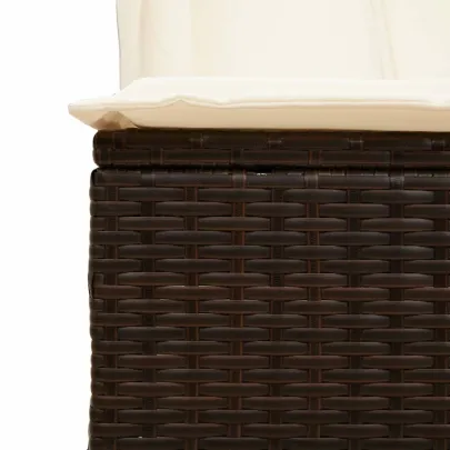 Șezlong Dublu cu Acoperiș și Perdele - Maro Poliratan