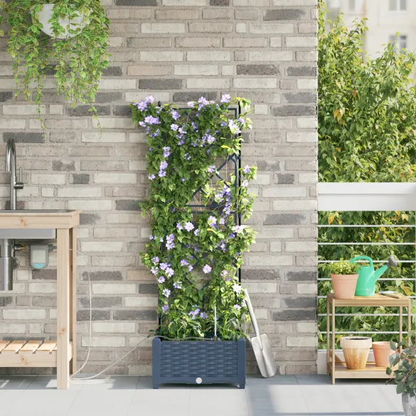 Vază Grădină Plastic cu Depozitare - Livrare Gratuită