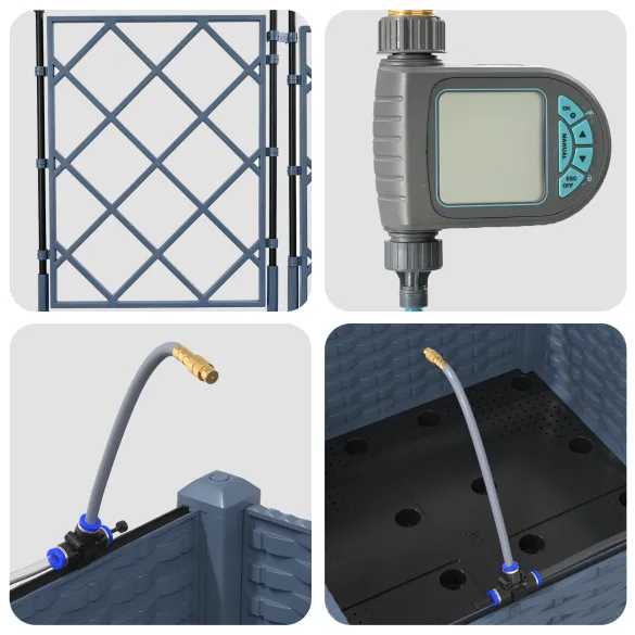 Vază Grădină Plastic cu Depozitare - Livrare Gratuită