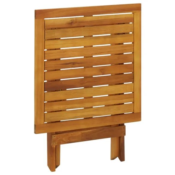 Masă Bistro Lemn Acacia - 46x46 cm - Livrare Gratuită