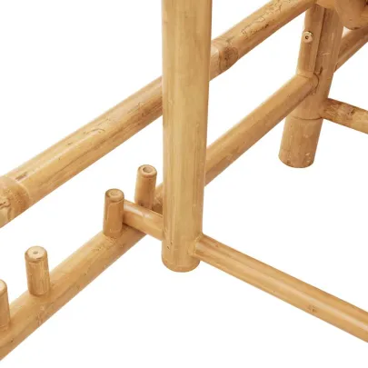 Șezlong Bambus cu Perne - Comfort și Durabilitate