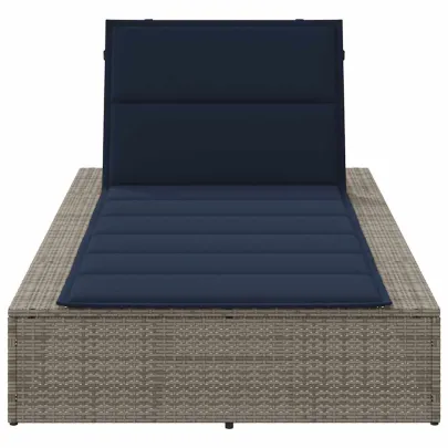 Sezlong Polirattan cu Pernă - Livrare Gratuită