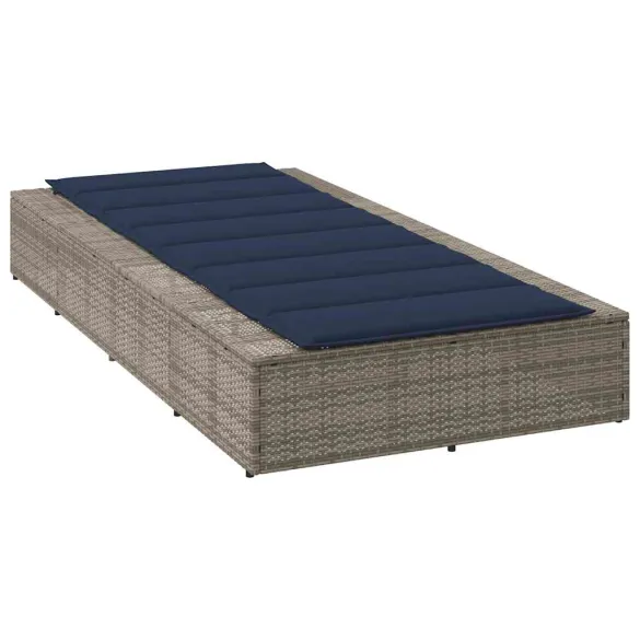 Sezlong Polirattan cu Pernă - Livrare Gratuită