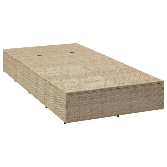 Sezlong Polirattan cu Pernă - Relaxare în Grădină