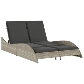 Șezlong Exterior cu Perne - Poliratan Rezistent - Livrare Gratis 2