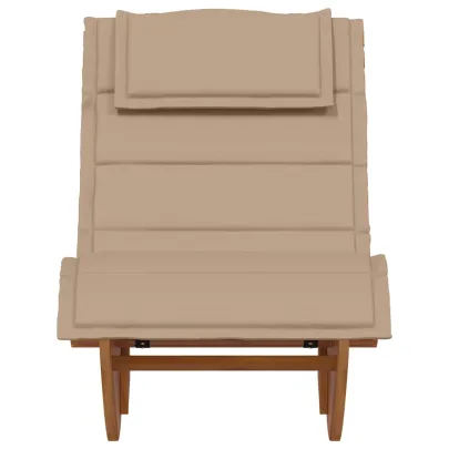 Șezlong Balansoar din Lemn de Acacia cu Pernă - Comfort Superior