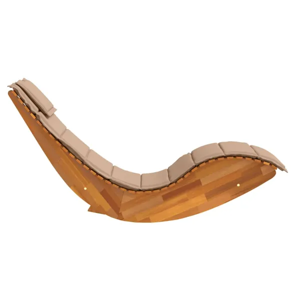 Șezlong Balansoar din Lemn de Acacia cu Pernă - Comfort Superior Șezlong Balansoar din Lemn de Acacia cu Pernă - Comfort Superior