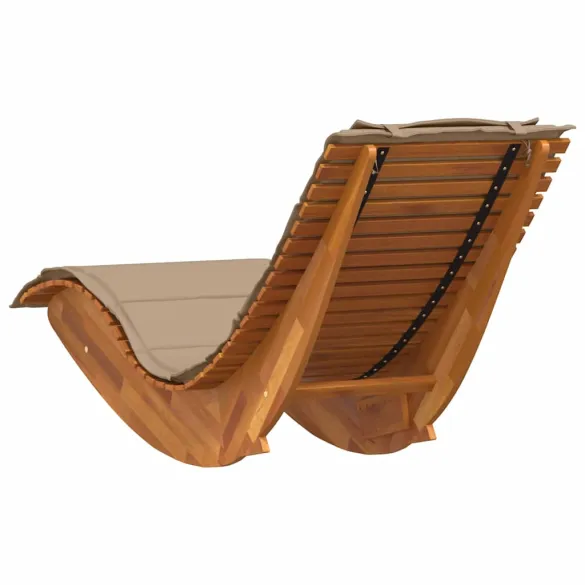 Șezlong Balansoar din Lemn de Acacia cu Pernă - Comfort Superior Șezlong Balansoar din Lemn de Acacia cu Pernă - Comfort Superior