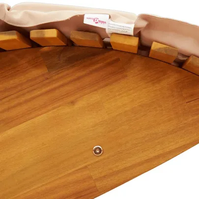 Șezlong Balansoar Lemn Acacia cu Pernă - Comfort Exterior