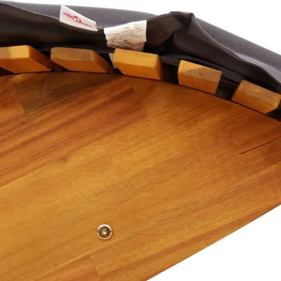 Șezlong Balansoar Lemn Acacia cu Pernă - Livrare Gratuită