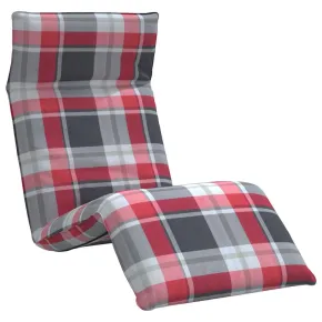 Șezlong Pliabil Carouri Roșii - 5 Poziții - Livrare Gratuită 2