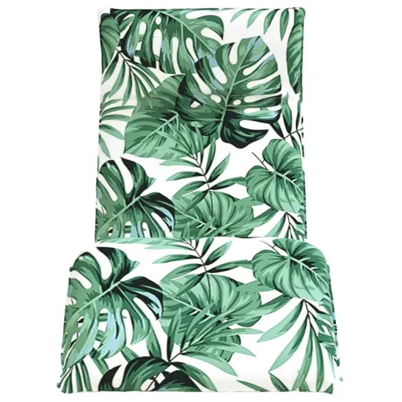 Șezlong Pliabil Oxford cu Model Frunze - Livrare Gratuită