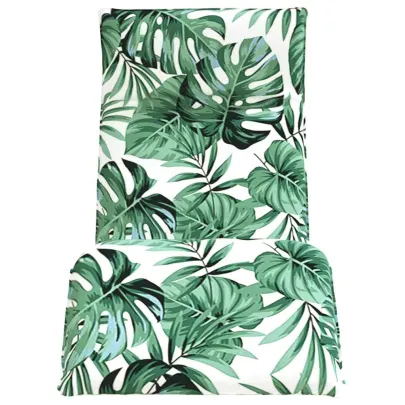 Șezlong Pliabil Oxford cu Model Frunze - Livrare Gratuită