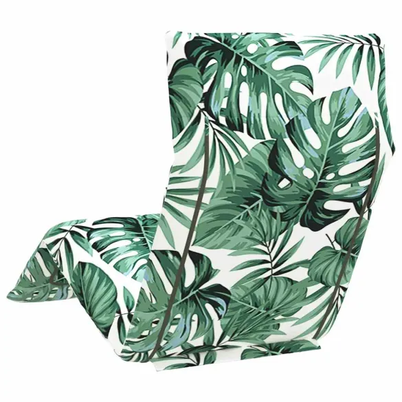 Șezlong Pliabil Oxford cu Model Frunze - Livrare Gratuită