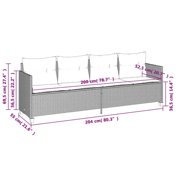Șezlong Exterior cu Perne - Ratán Bej | Livrare Gratuită Șezlong Exterior cu Perne - Ratán Bej | Livrare Gratuită