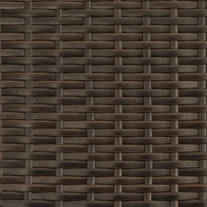 Șezlong cu Baldachin și Perne - Maro - Poliratan - Livrare Gratuită