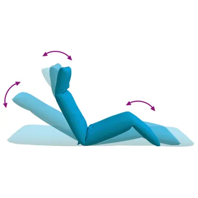 Șezlong Pliabil Albastru Oxford - 5 Poziții, Livrare Gratuită