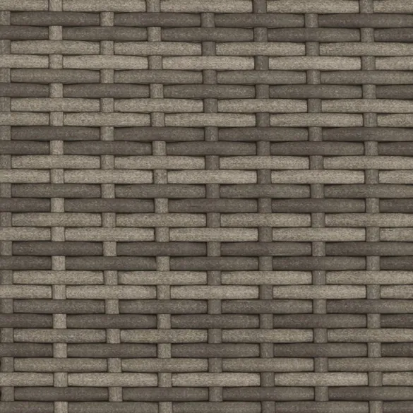 Șezlong cu Baldachin Gri - Poliratan Rezistent | Comandă Acum