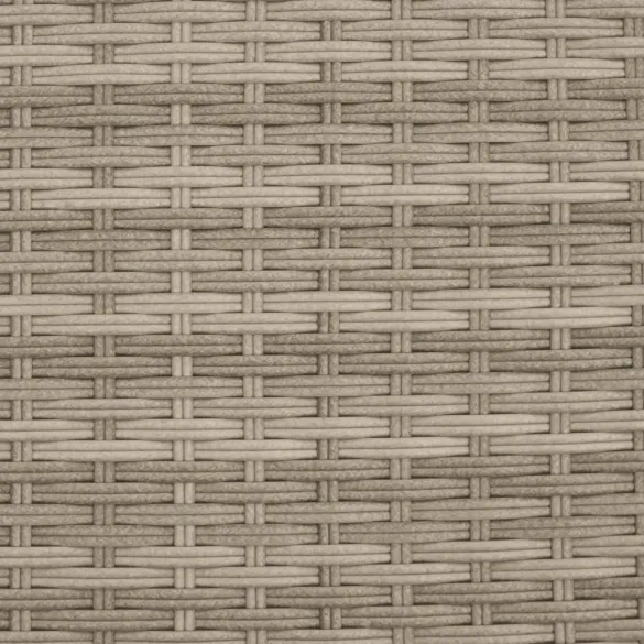 Șezlong cu Baldachin și Perne - Poliratan, Gri Deschis