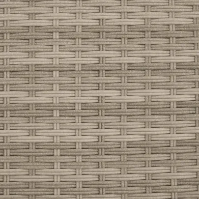 Șezlong cu Baldachin și Perne - Poliratan, Gri Deschis