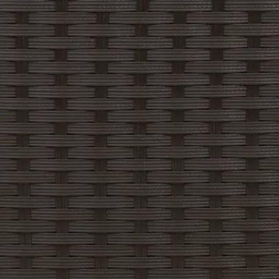 Șezlong cu Baldachin Negru - Poliratan | Livrare Gratuită