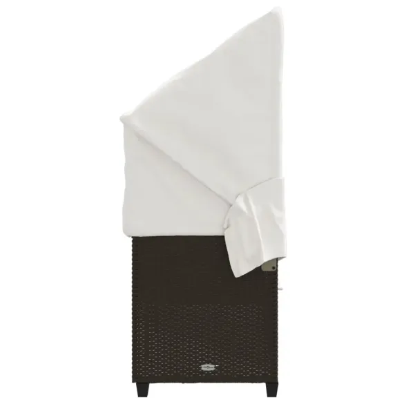 Șezlong cu Baldachin și Perne - Maro Poliratan | Livrare Gratuită