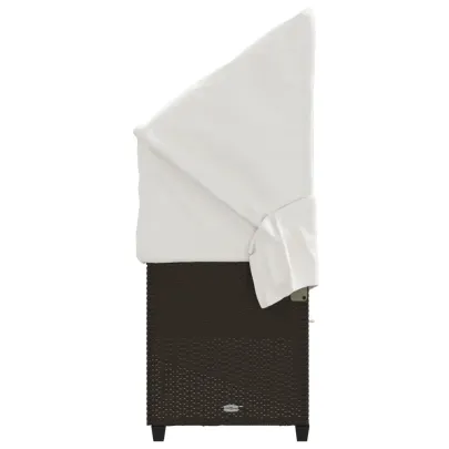 Șezlong cu Baldachin și Perne - Maro Poliratan | Livrare Gratuită