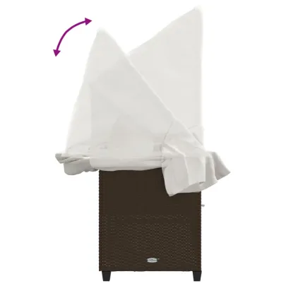 Șezlong cu Baldachin și Perne - Maro Poliratan | Livrare Gratuită