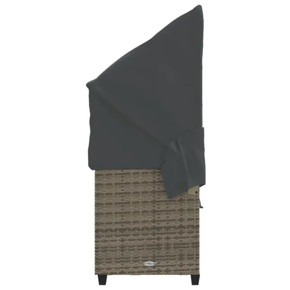 Șezlong cu Baldachin și Perne - Relaxare în Grădină