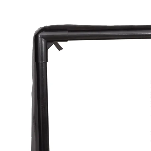 Șezlong Dublu cu Acoperiș și Perdele - Gri Deschis - Poliratan