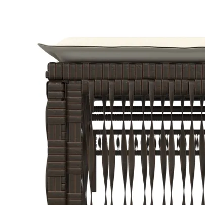 Șezlonguri de Plajă cu Masă - Set 2 Bucăți - Maro