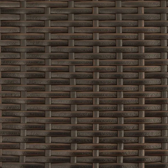 Set 2 Șezlonguri cu Masă - Poliratan Maro | Livrare Gratuită