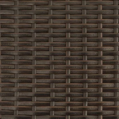 Set 2 Șezlonguri cu Masă - Poliratan Maro | Livrare Gratuită