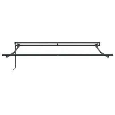 Cortină Retractabilă Manuală Antracit 350x250 cm - Umbră Perfectă