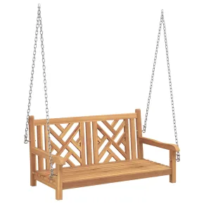 Bancă Swinging Lemn Tec | Livrare Gratuită | Comandă Acum 2