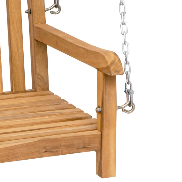 Bancă Swinging Lemn Tec | Livrare Gratuită | Comandă Acum