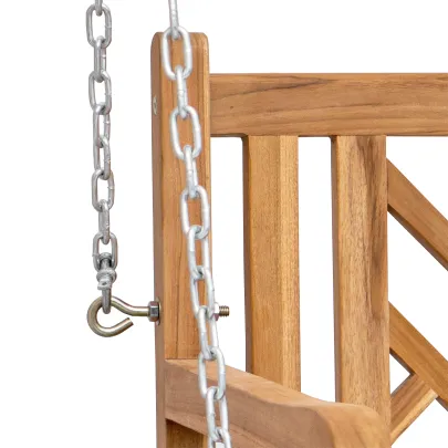 Bancă Swinging Lemn Tec | Livrare Gratuită | Comandă Acum