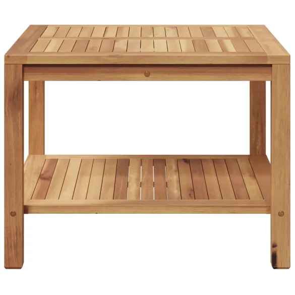 Masă de Cafea Lemn Tec 60x60 cm - Gratis Livrare