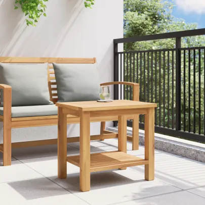 Masă Cafea Lemn Tec | Mobilă Grădină | Livrare Gratuită