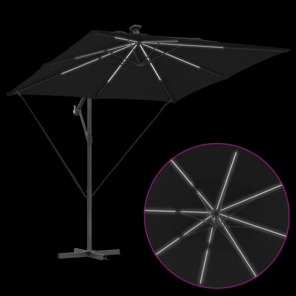 Parasol Banana Negru cu Brațe | Livrare Gratuită Parasol Banana Negru cu Brațe | Livrare Gratuită