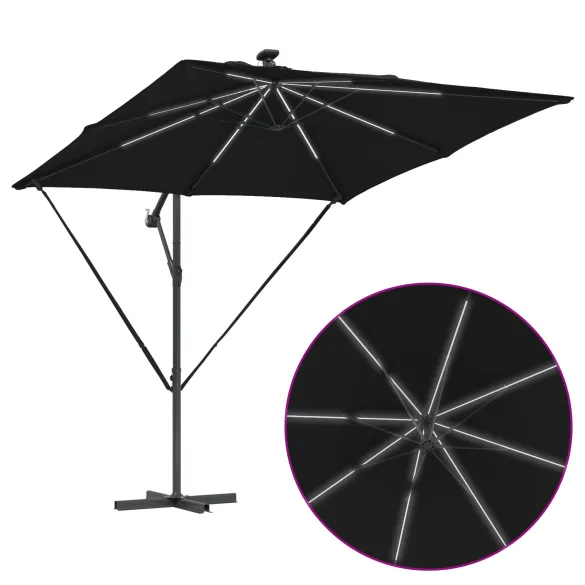 Parasol Banana Negru cu Brațe | Livrare Gratuită Parasol Banana Negru cu Brațe | Livrare Gratuită