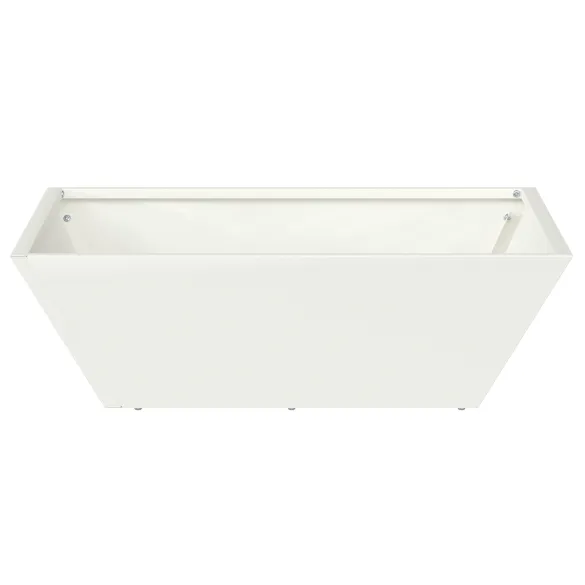 Set 5 Ghiveci Metalic Exterior - Alb | Livrare Gratuita