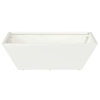 Set 5 Ghiveci Metalic Exterior - Alb | Livrare Gratuita