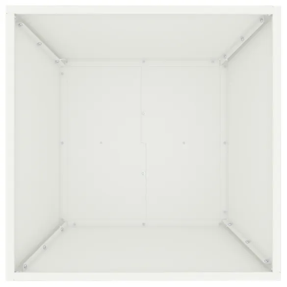 Set 5 Ghiveci Metalic Exterior - Alb | Livrare Gratuita