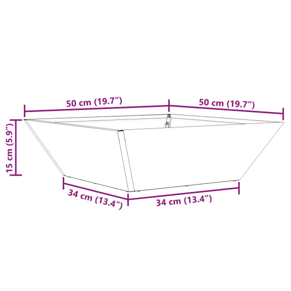 Set 5 Ghiveci Metalic Exterior - Alb | Livrare Gratuita