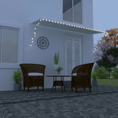 Copertină Retractabilă cu LED Solar - Livrare Gratuită