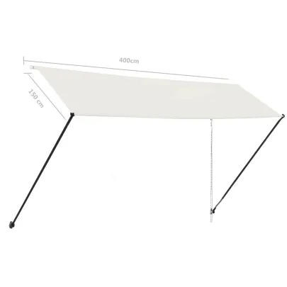 Copertină Retractabilă cu LED Solar - Livrare Gratuită