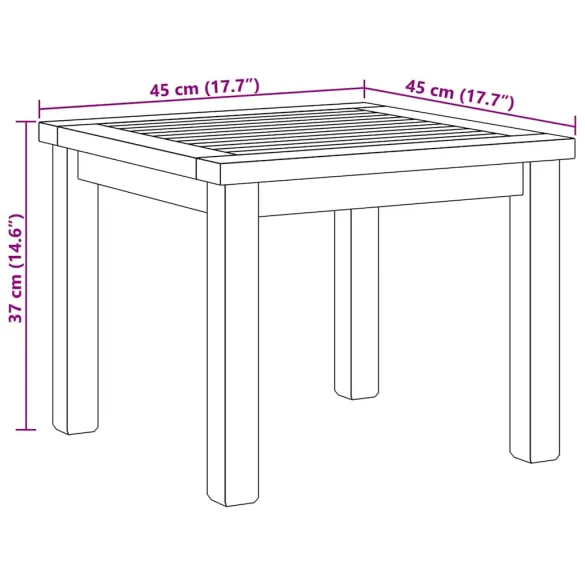 Masă Cafea Lemn Tec | Mobilier Grădină | Livrare Gratuită