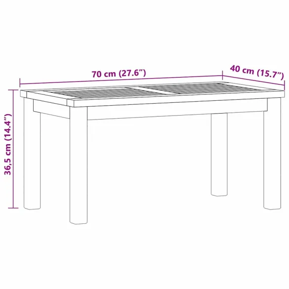 Masă de Cafea Exterior Lemn Tec | Livrare Gratuită