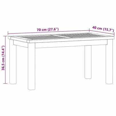 Masă de Cafea Exterior Lemn Tec | Livrare Gratuită